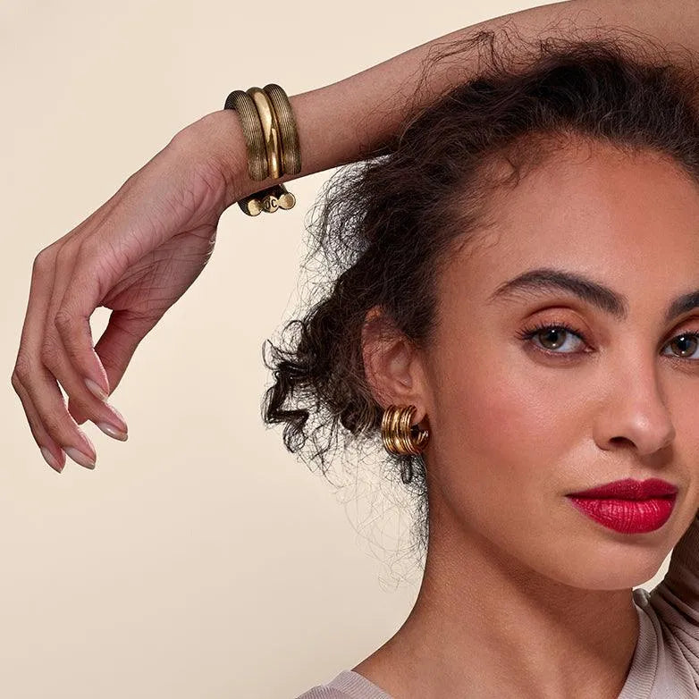 Baby Triple Hoop Earring by Christina Caruso - At Present Jewelry