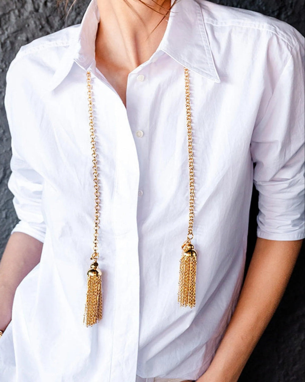 Tassel Necklace by Christina Caruso - At Present Jewelry