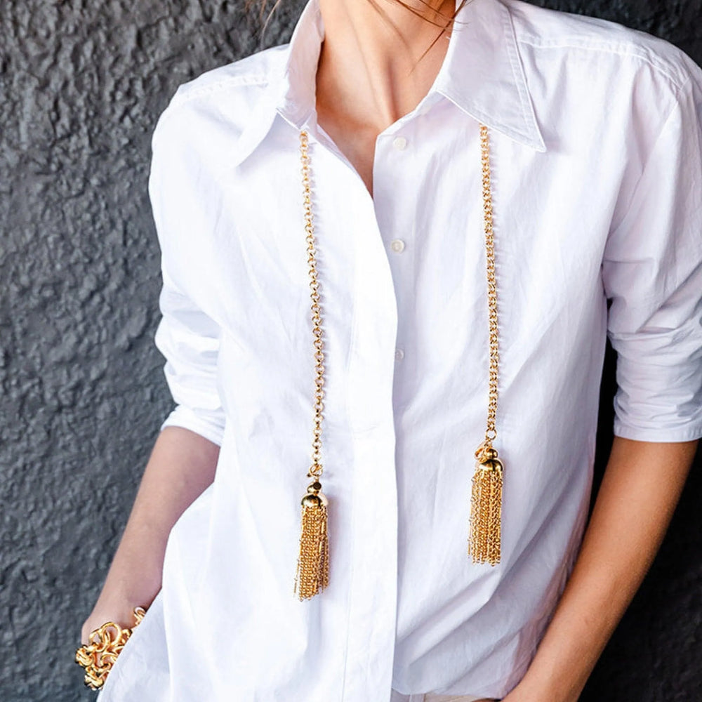 Tassel Necklace by Christina Caruso - At Present Jewelry