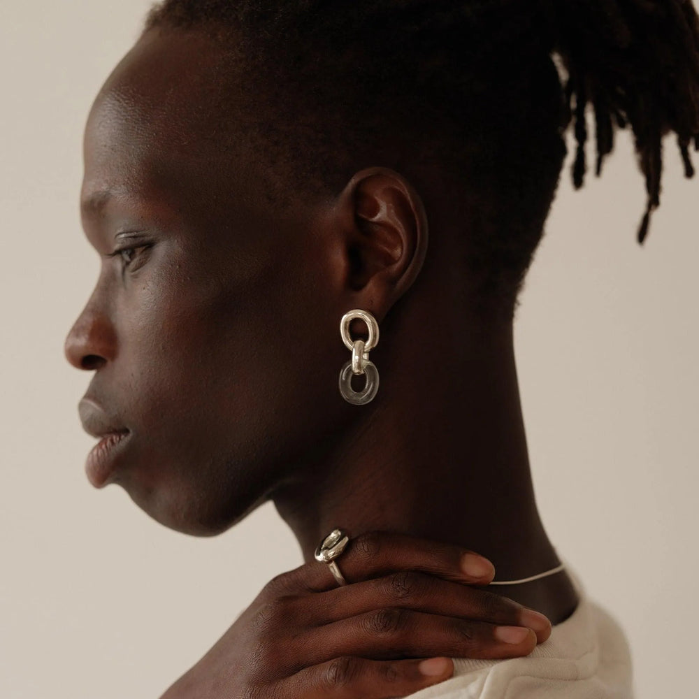 Connected Loop Earrings by CLED - At Present Jewelry