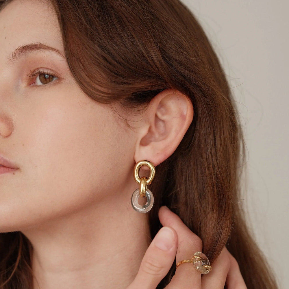 Connected Loop Earrings by CLED - At Present Jewelry