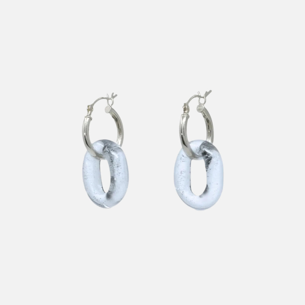 In The Loop Hoops, Small by CLED - At Present Jewelry