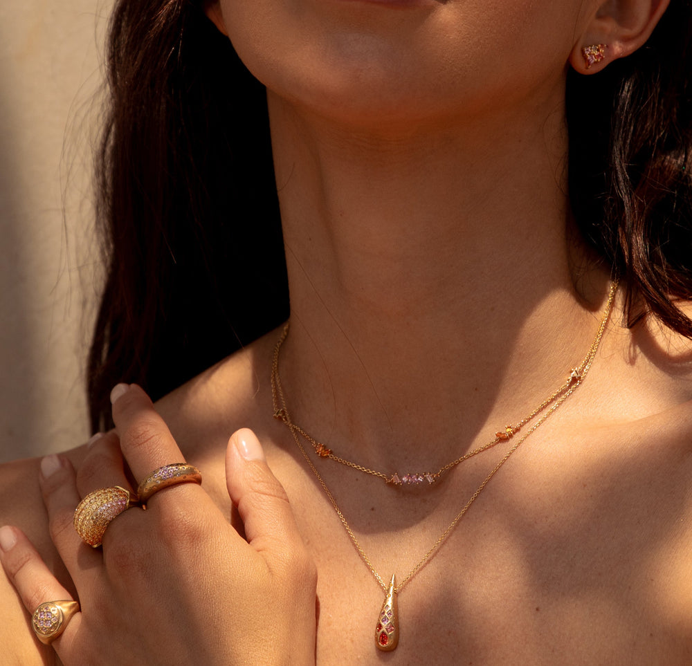 Sunset Cluster Earrings by Meredith Young - At Present Jewelry