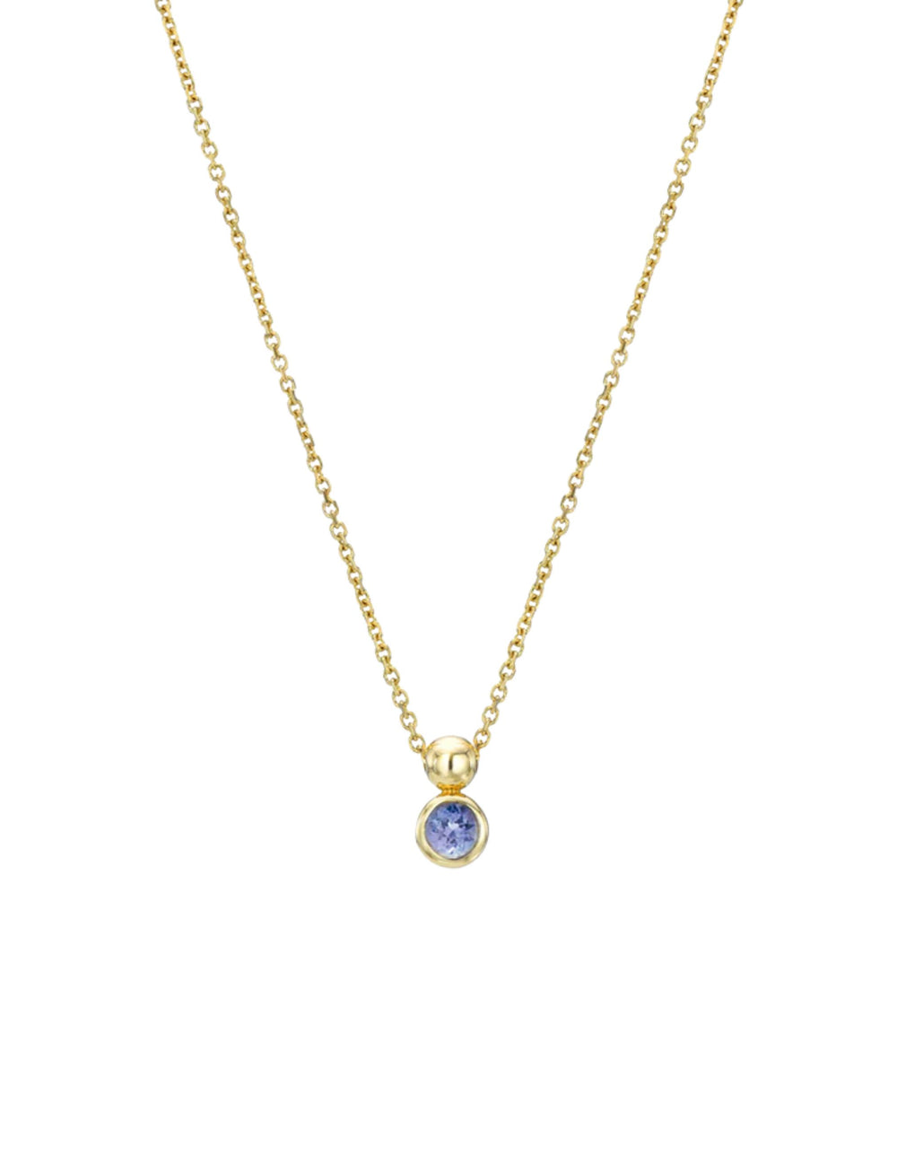 Solo Necklace, Birthstone by White/Space - At Present Jewelry