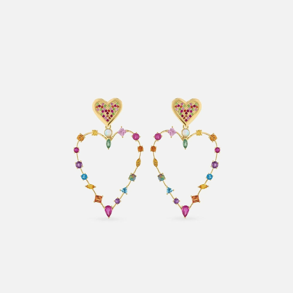 Rainbow Love Transformer Earrings by Eden Presley - At Present Jewelry