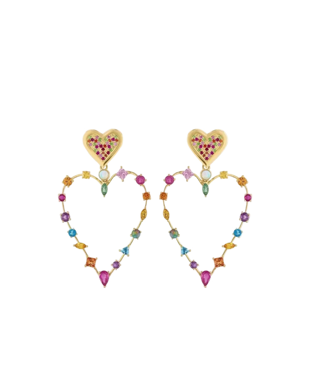 Rainbow Love Transformer Earrings by Eden Presley - At Present Jewelry