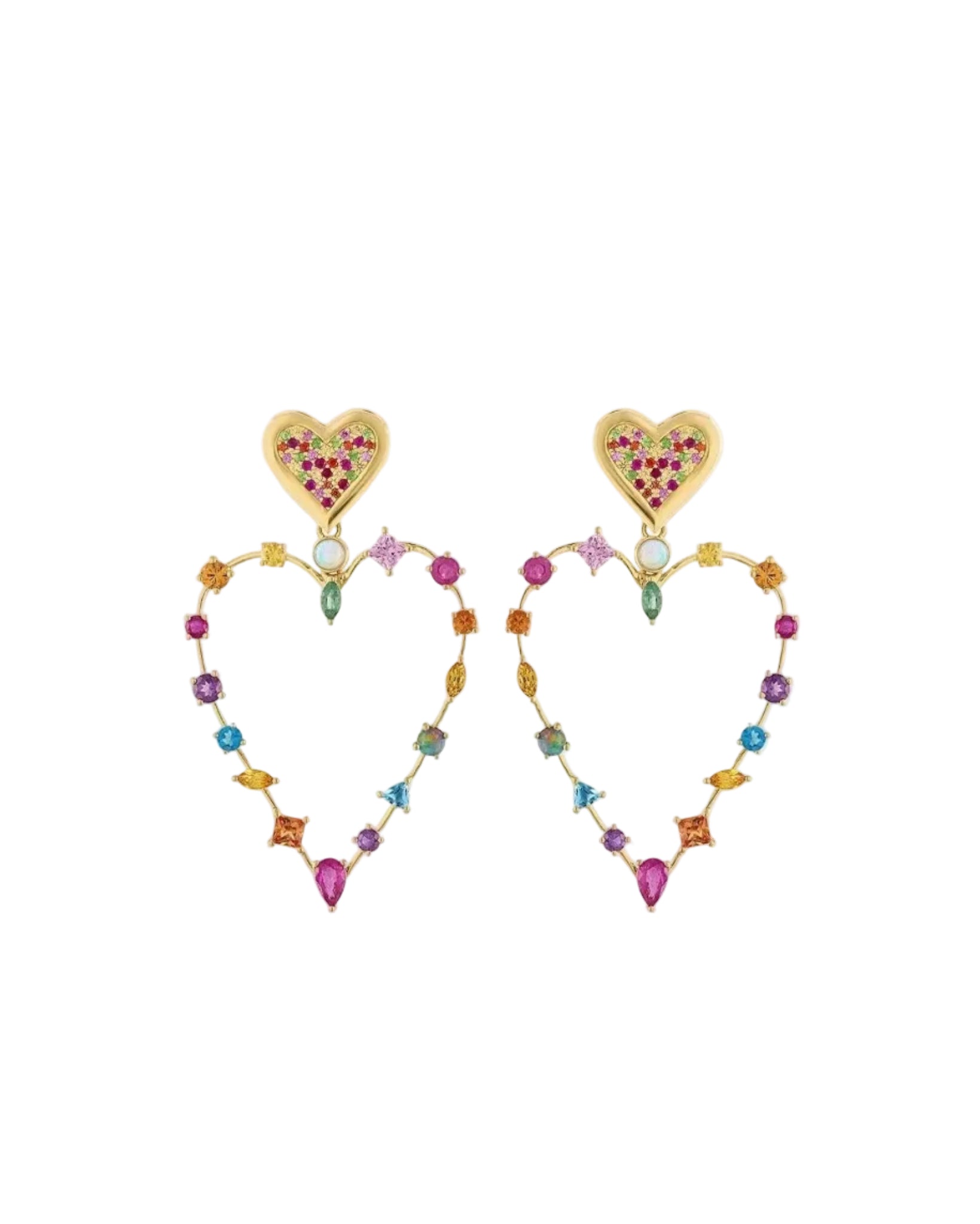 Rainbow Love Transformer Earrings by Eden Presley - At Present Jewelry