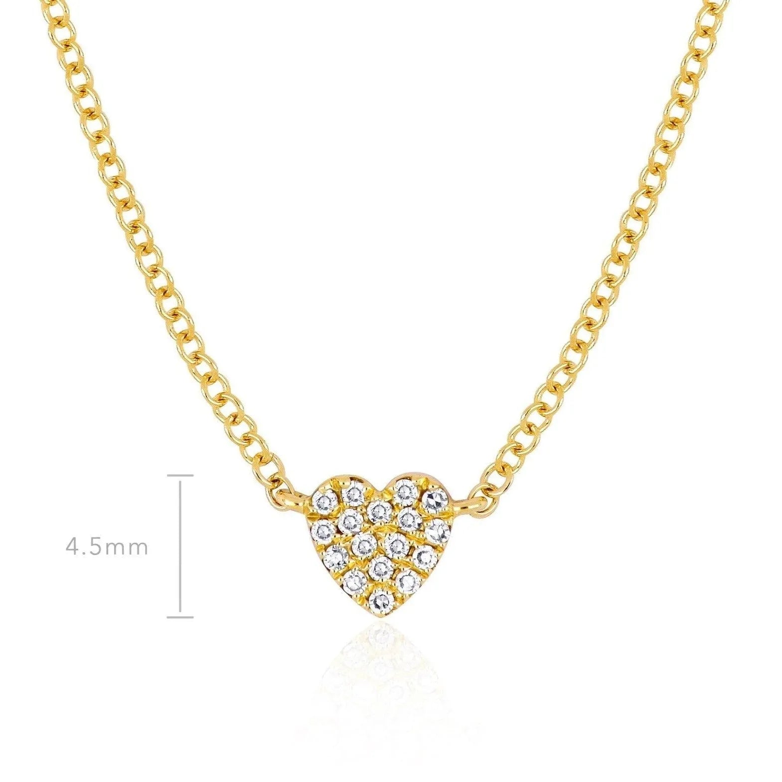 Baby Diamond Heart Necklace by EF Collection - At Present Jewelry