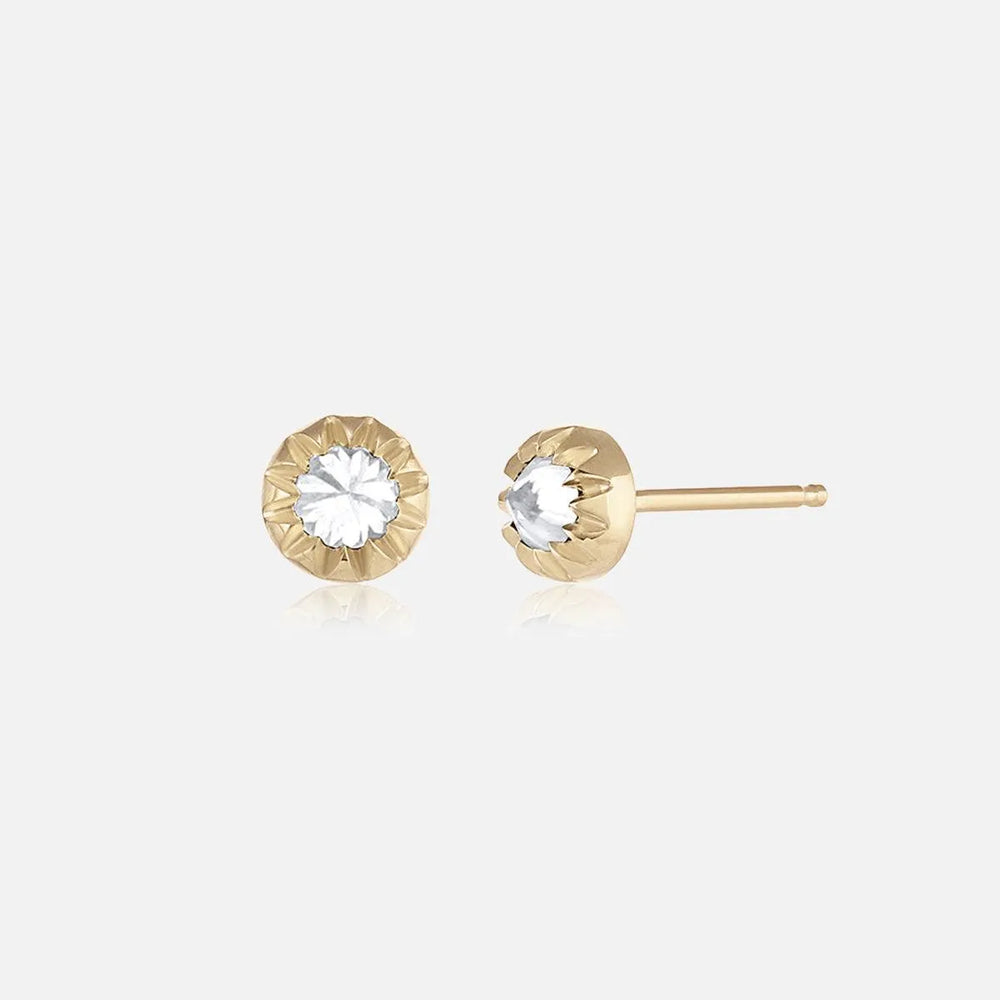 Baby Peristome Inverted Diamond Stud by EMBLM Fine Jewelry - At Present Jewelry