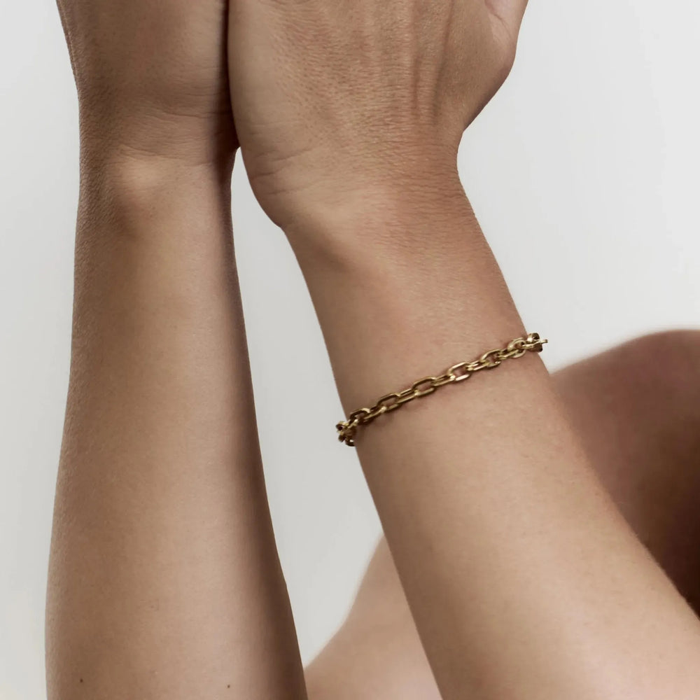Chain Link Bracelet by EMBLM Fine Jewelry - At Present Jewelry