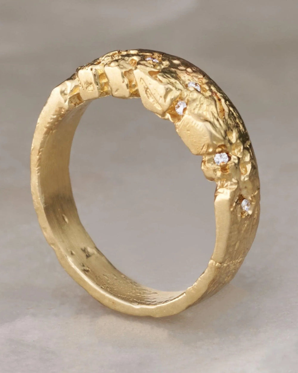 Erosion Diamond Ring by EMBLM Fine Jewelry - At Present Jewelry