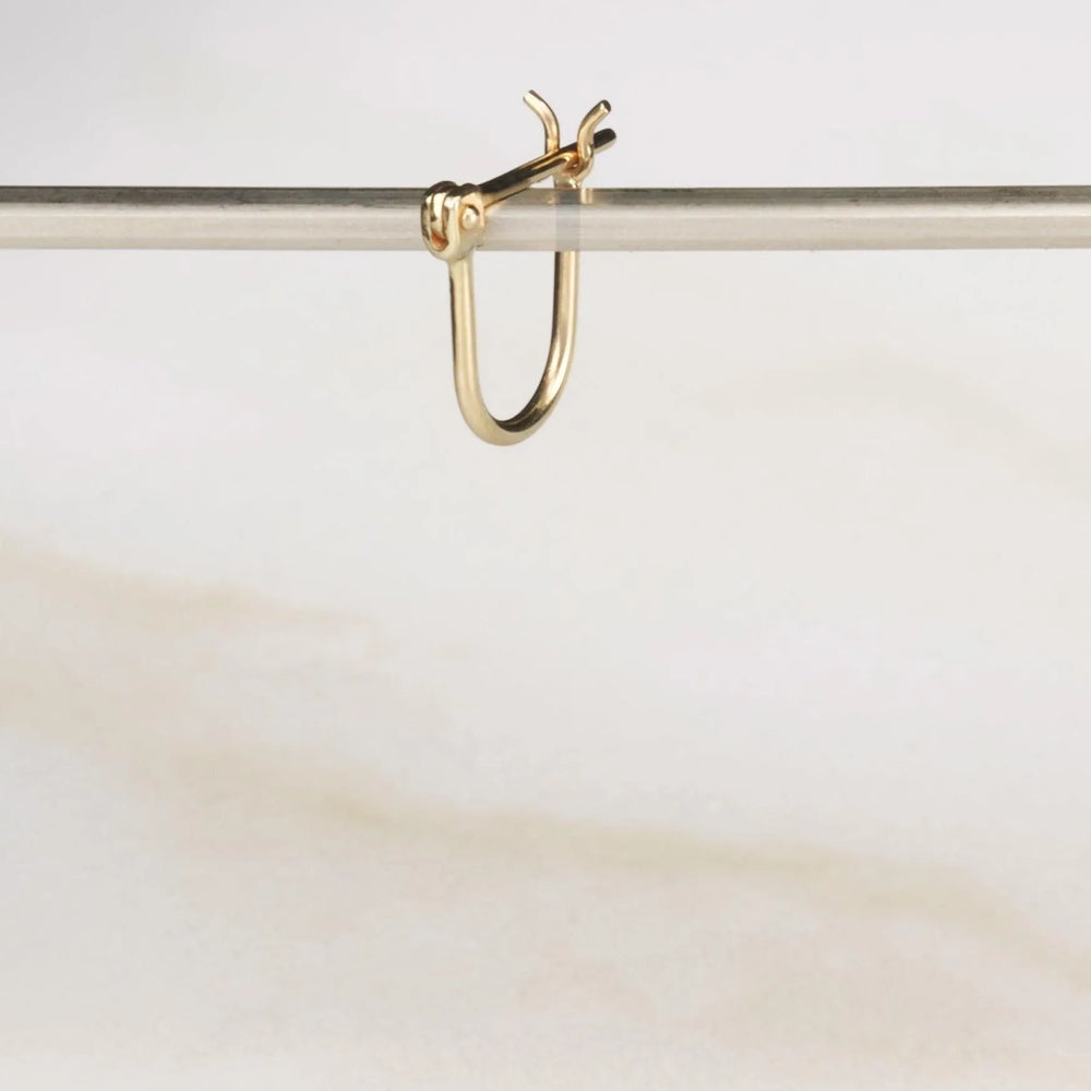 Huggie Latch Earring by EMBLM Fine Jewelry - At Present Jewelry
