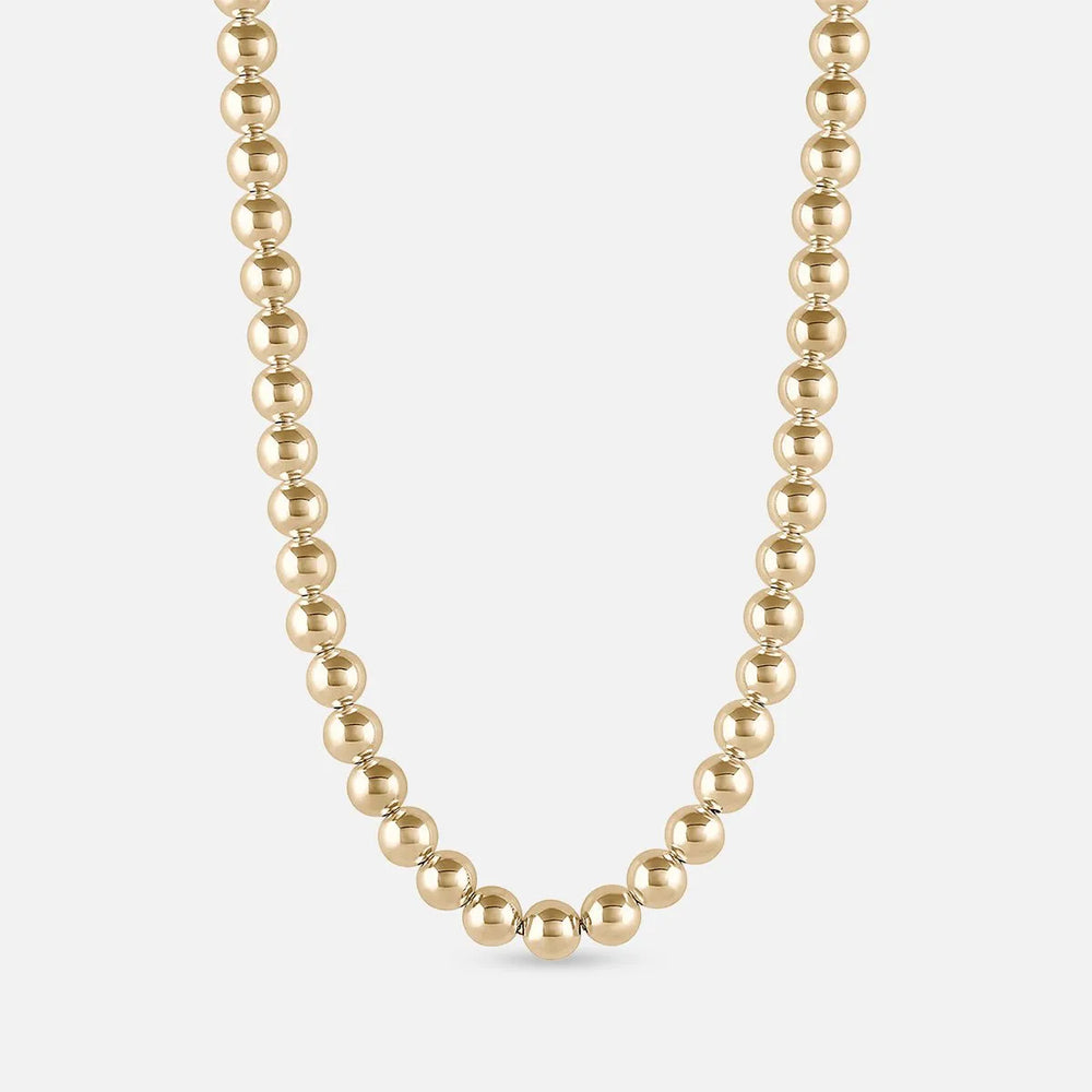 Jumbo Ball Necklace, Gold by EMBLM Fine Jewelry - At Present Jewelry