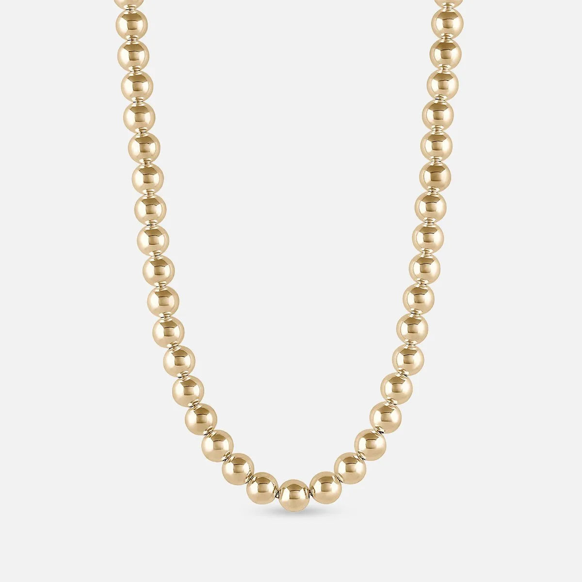 Jumbo Ball Necklace, Gold by EMBLM Fine Jewelry - At Present Jewelry