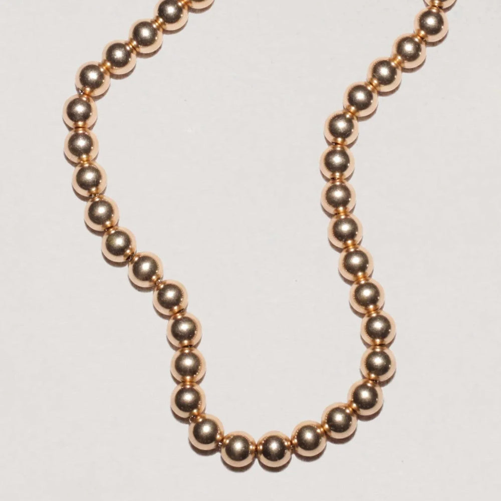 Jumbo Ball Necklace, Gold by EMBLM Fine Jewelry - At Present Jewelry
