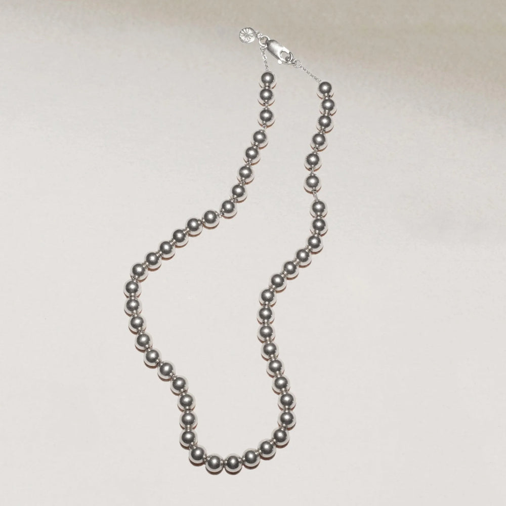 Jumbo Ball Necklace, Silver by EMBLM Fine Jewelry - At Present Jewelry