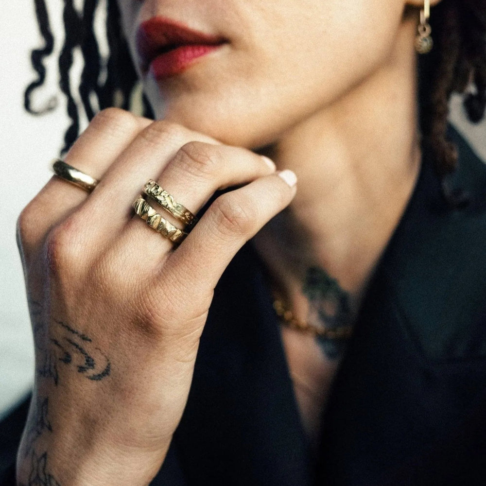 Nugget Diamond Ring by EMBLM Fine Jewelry - At Present Jewelry