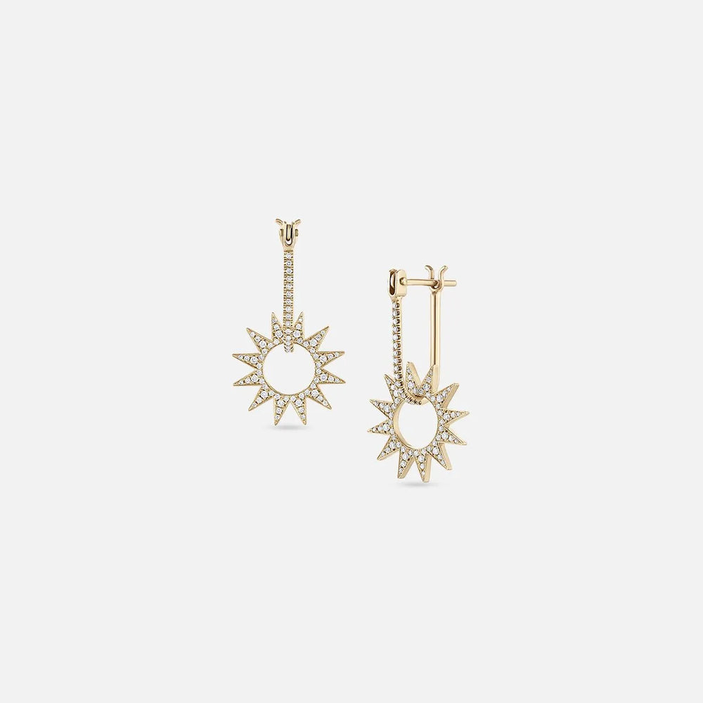 Pavé Mini Spur Earring by EMBLM Fine Jewelry - At Present Jewelry