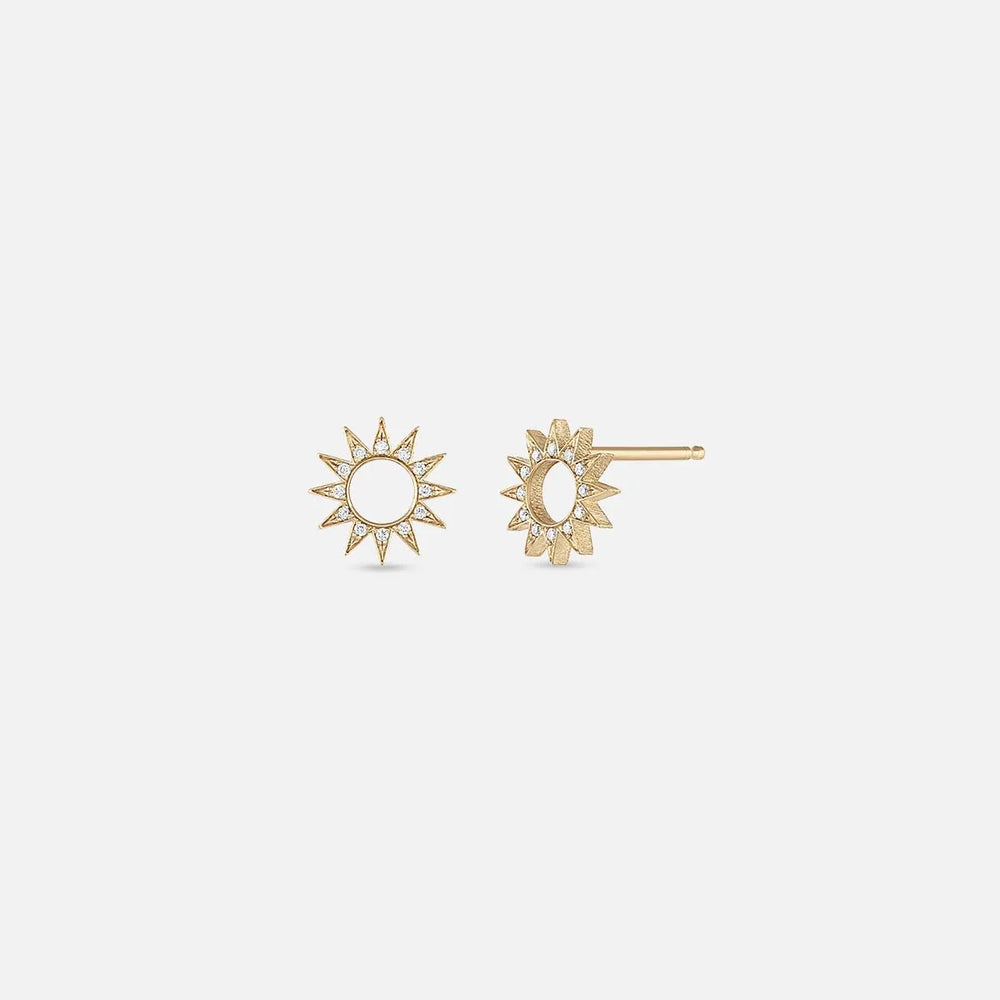 Pavé Spur Stud by EMBLM Fine Jewelry - At Present Jewelry