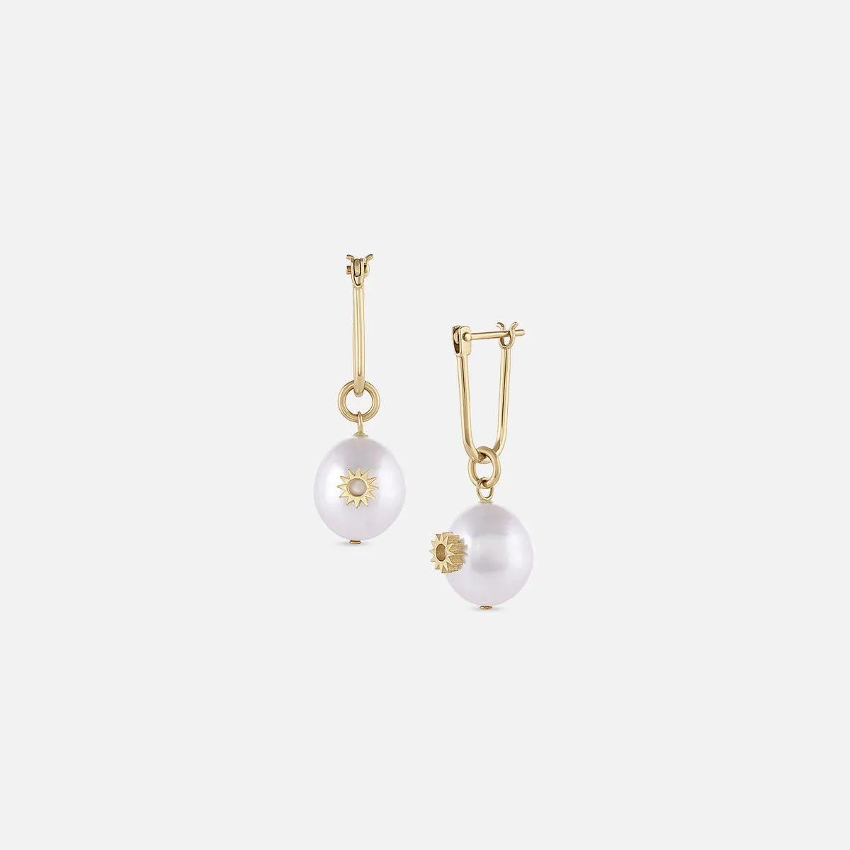 Pearl Mini Spur Earring by EMBLM Fine Jewelry - At Present Jewelry