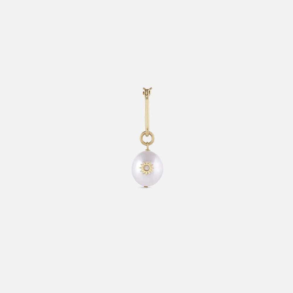 Pearl Mini Spur Earring by EMBLM Fine Jewelry - At Present Jewelry