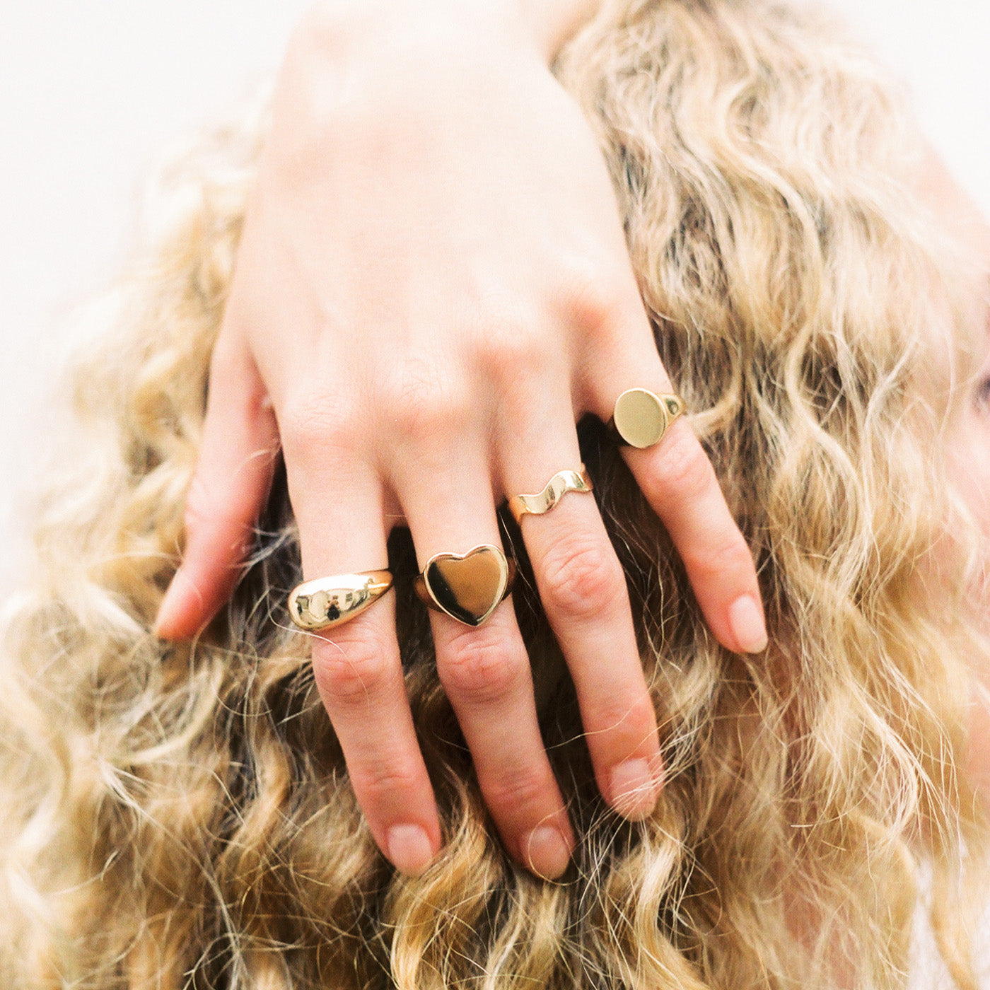 Gold Signet Pinky Ring