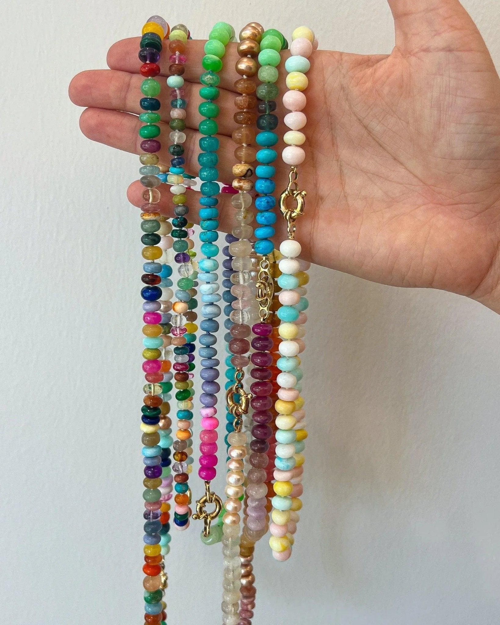 Candy Opal Gemstone Necklace by Encirkled Jewelry - At Present Jewelry