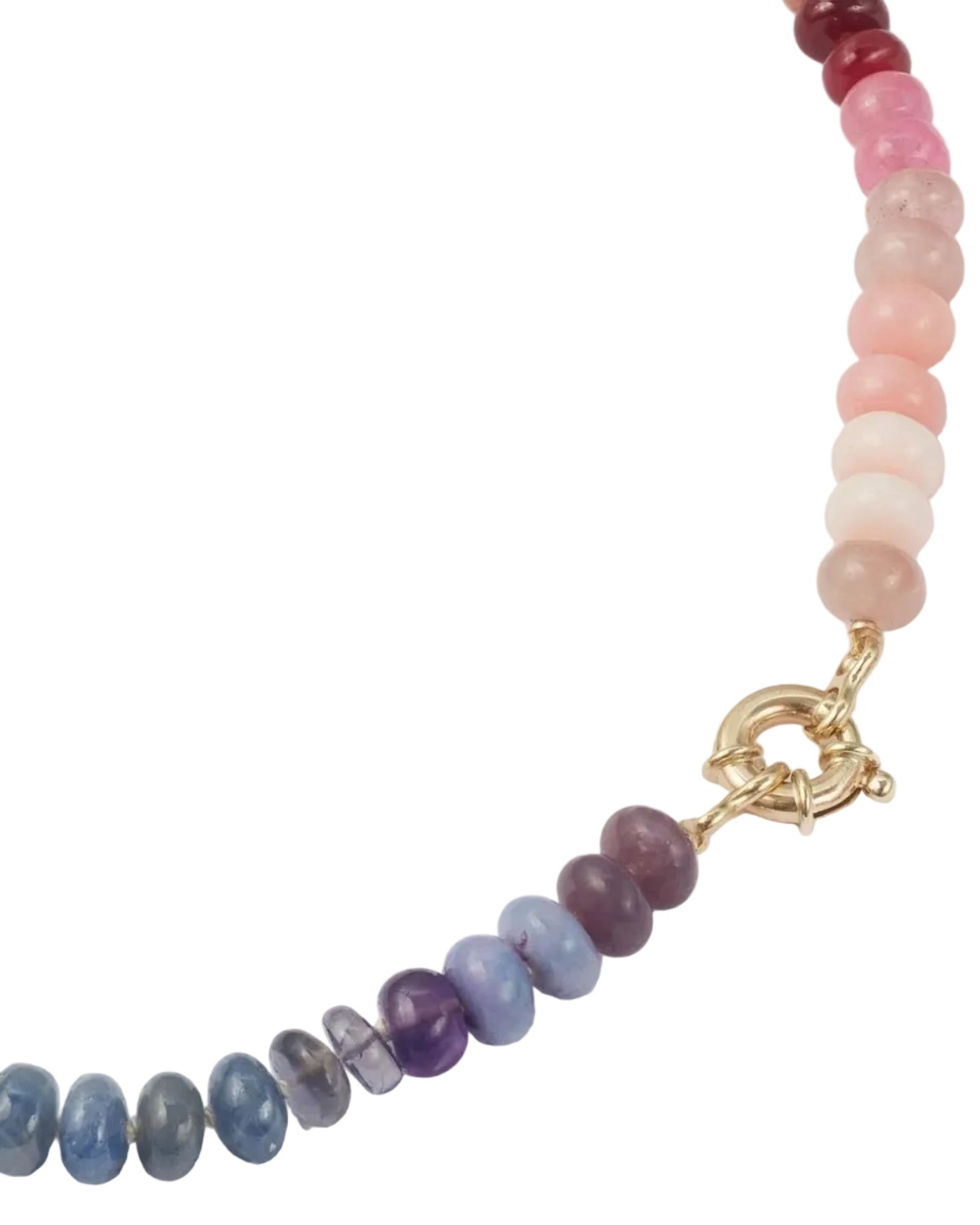 Classic Rainbow Gemstone Necklace by Encirkled Jewelry - At Present Jewelry