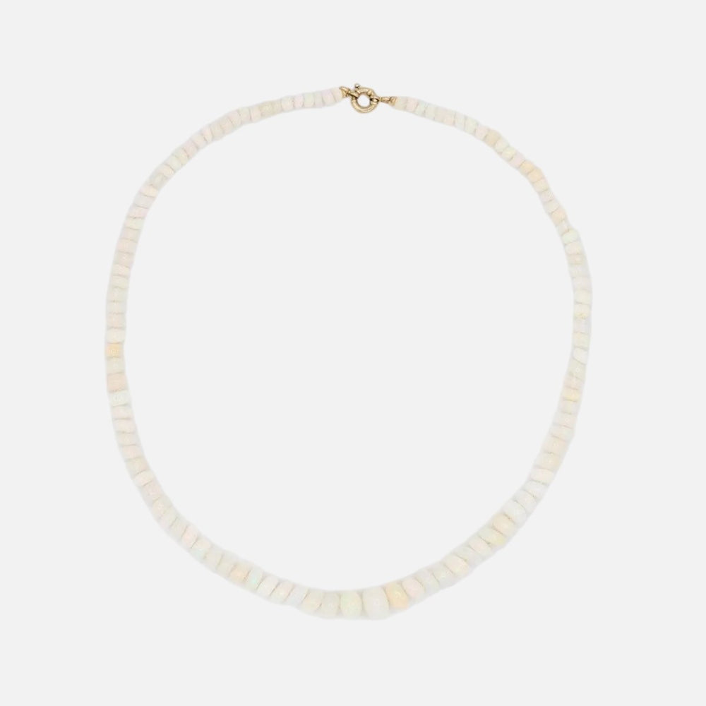 Cloud Opal Necklace by Encirkled Jewelry - At Present Jewelry