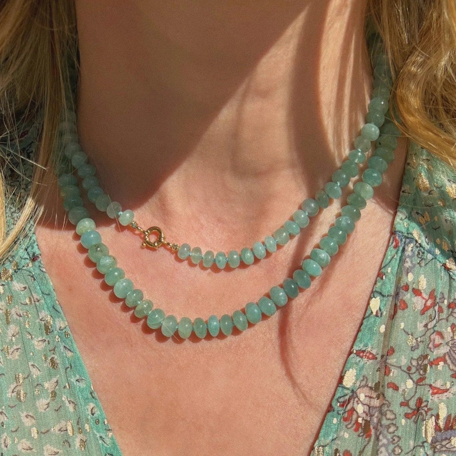 Grandidierite Necklace by Encirkled Jewelry - At Present Jewelry