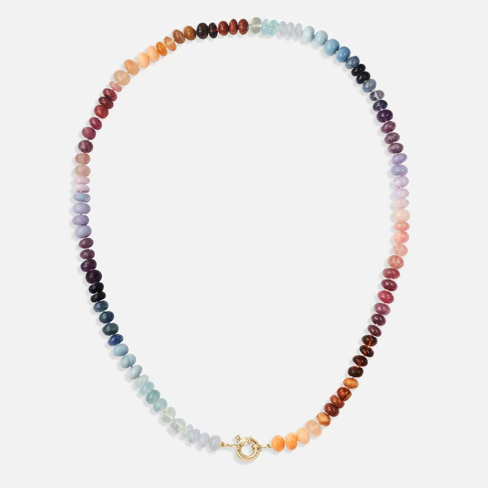Ocean Sunset Gemstone Necklace by Encirkled Jewelry - At Present Jewelry