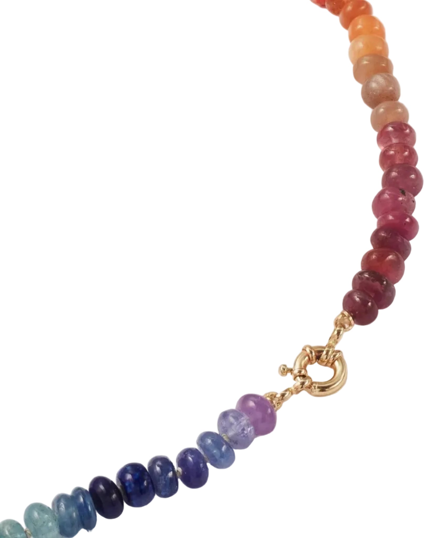 Small Classic Rainbow Gemstone Necklace by Encirkled Jewelry - At Present Jewelry