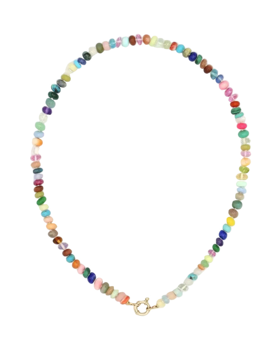 Small Magical Mixy Gemstone Necklace by Encirkled Jewelry - At Present Jewelry