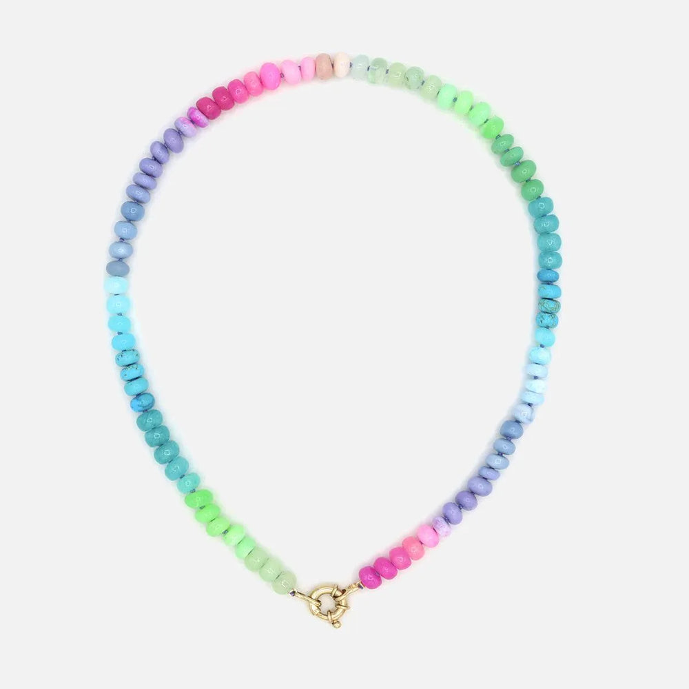 Spring Fling Gemstone Necklace by Encirkled Jewelry - At Present Jewelry