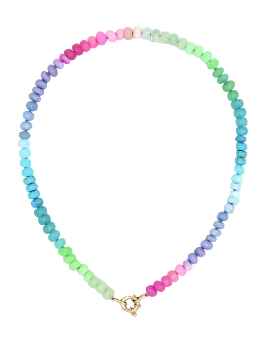 Spring Fling Gemstone Necklace by Encirkled Jewelry - At Present Jewelry