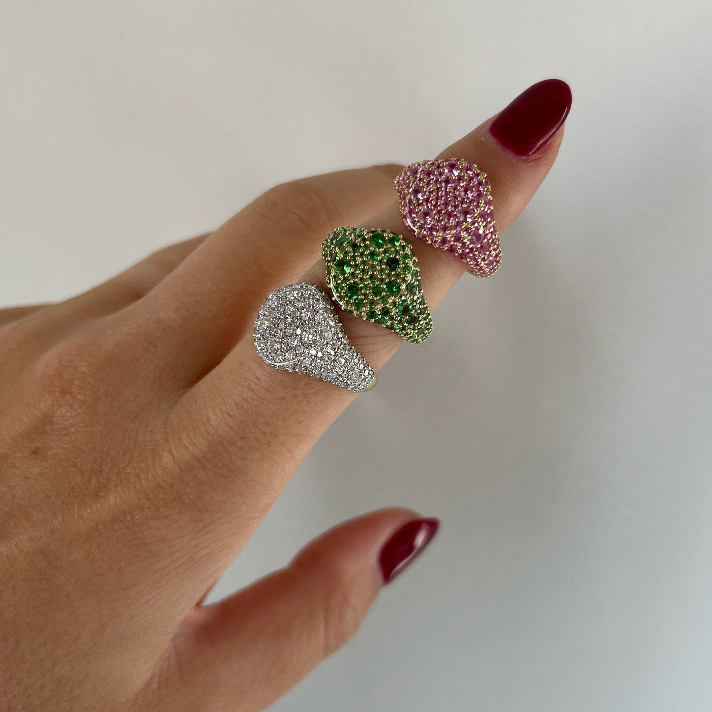 Encrusted Signet Ring by Eriness - At Present Jewelry