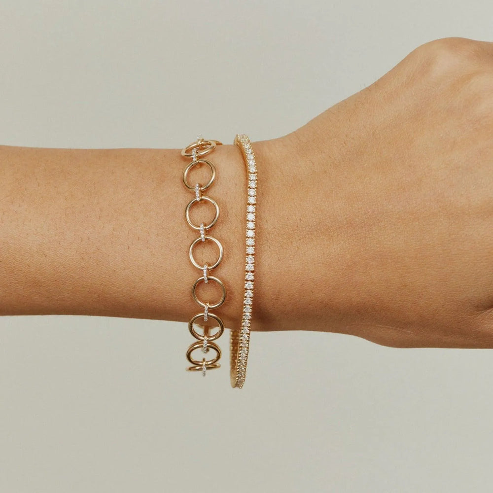 Diamond Loop Bracelet by Eriness - At Present Jewelry