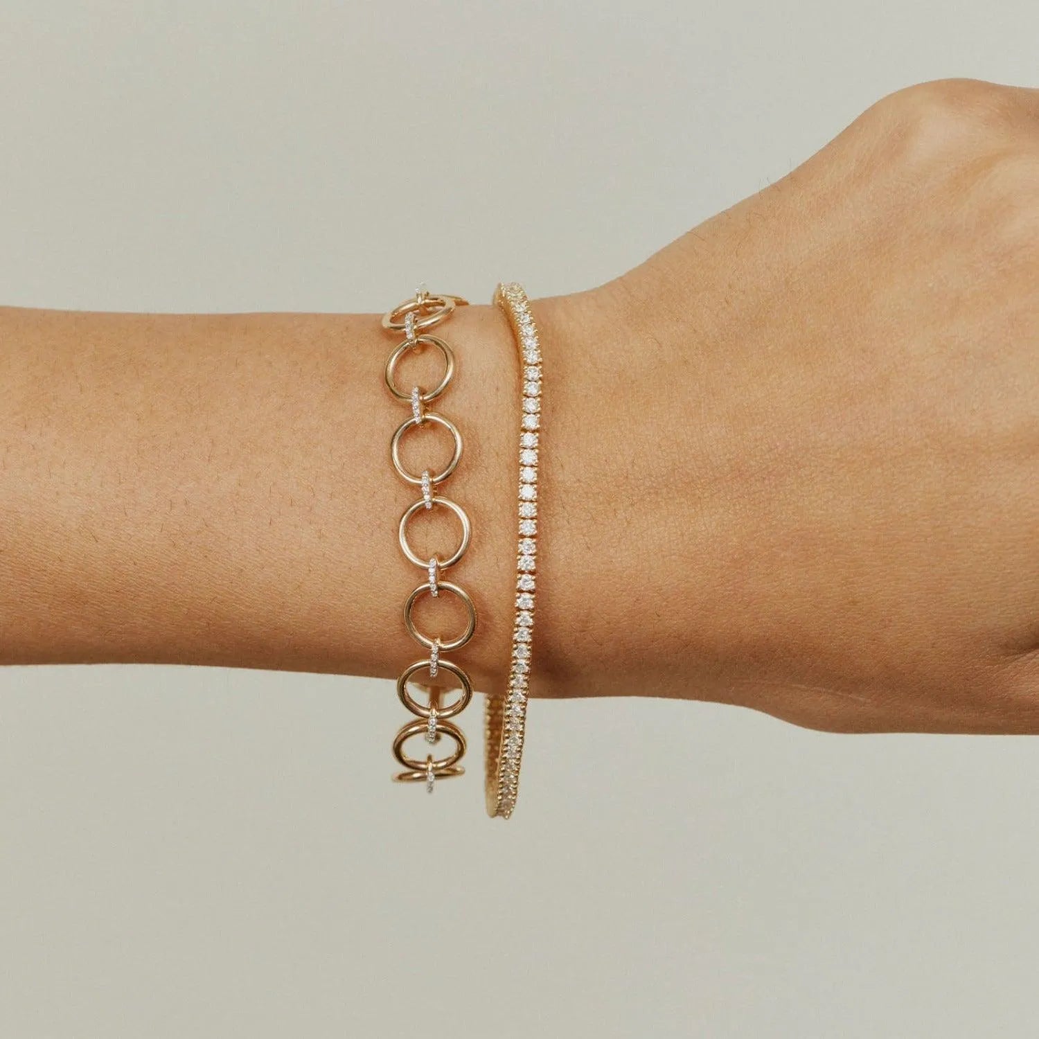 Diamond Loop Bracelet by Eriness - At Present Jewelry