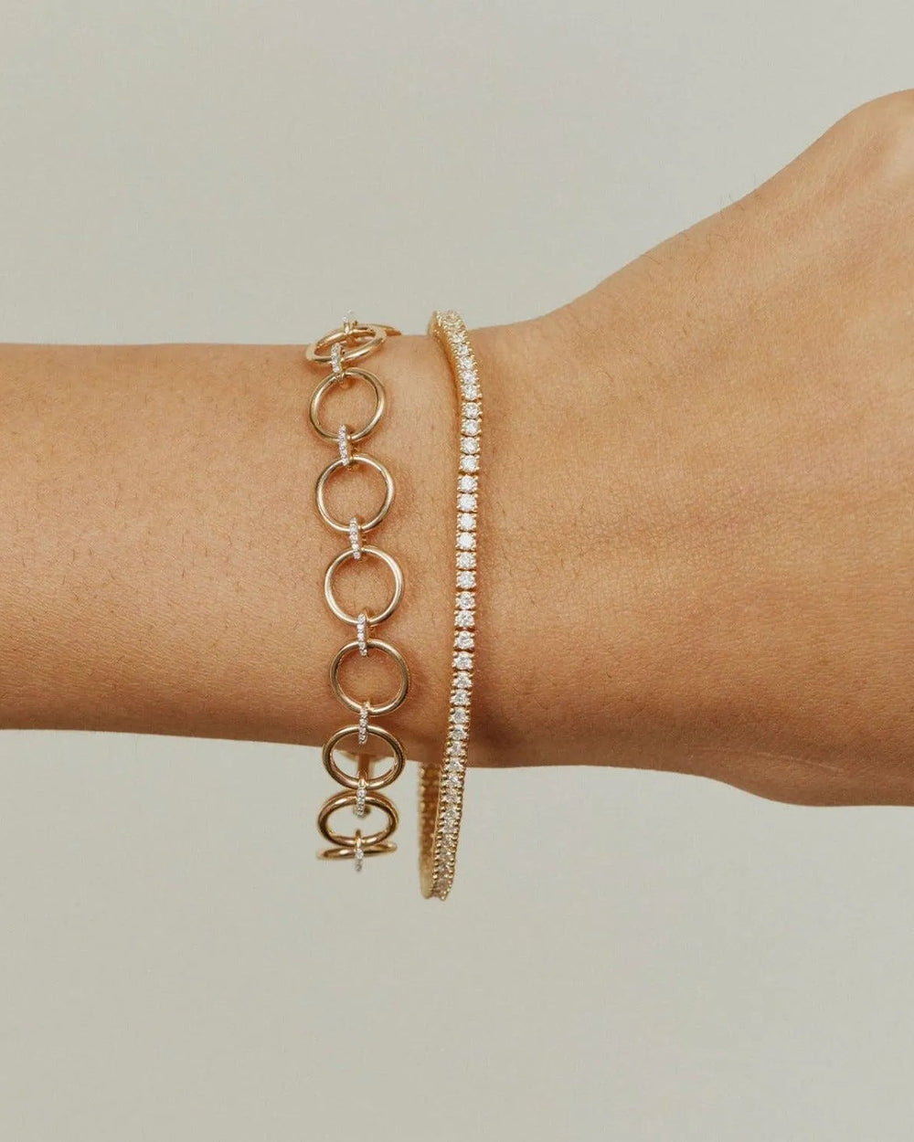 Diamond Loop Bracelet by Eriness - At Present Jewelry