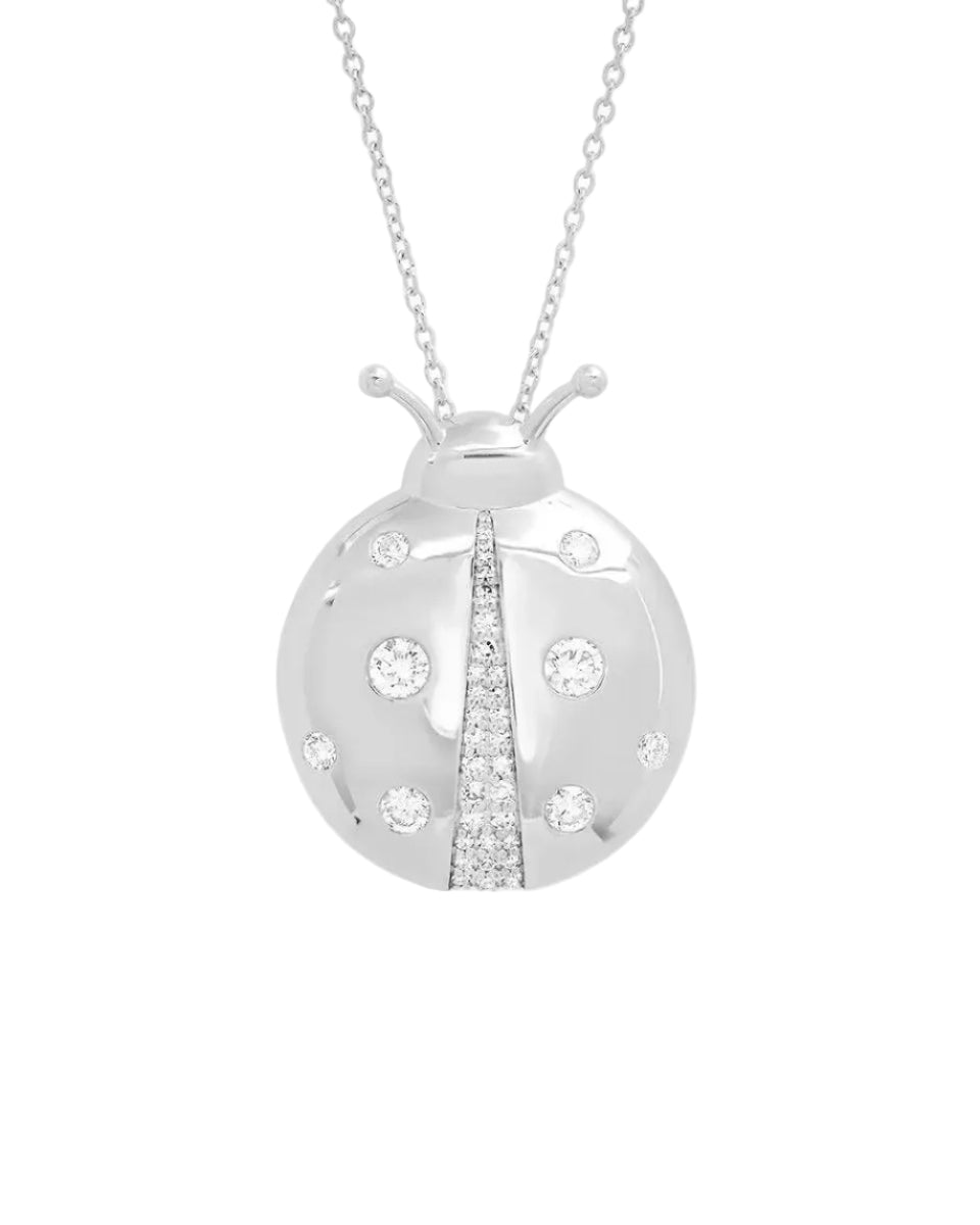 Diamond Mama Ladybug Necklace by Eriness - At Present Jewelry