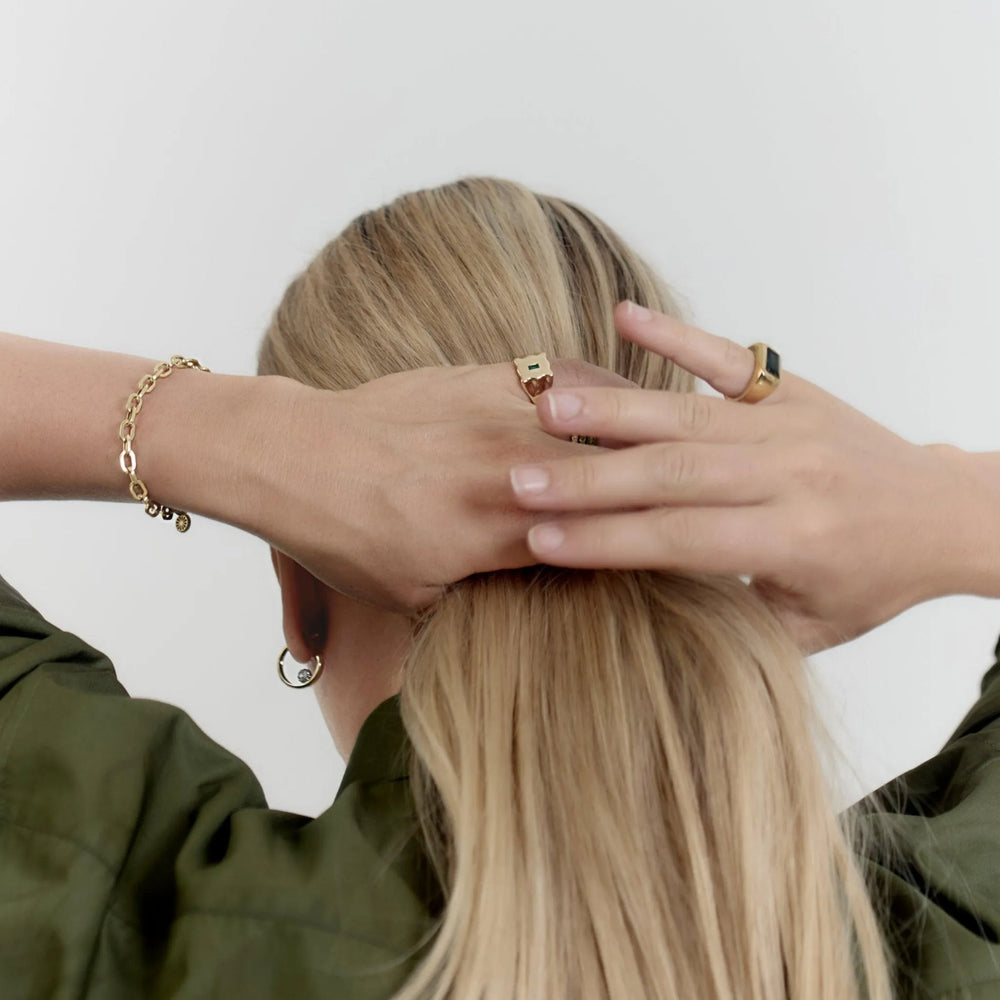 Baguette Form Signet Ring by Eriness - At Present Jewelry