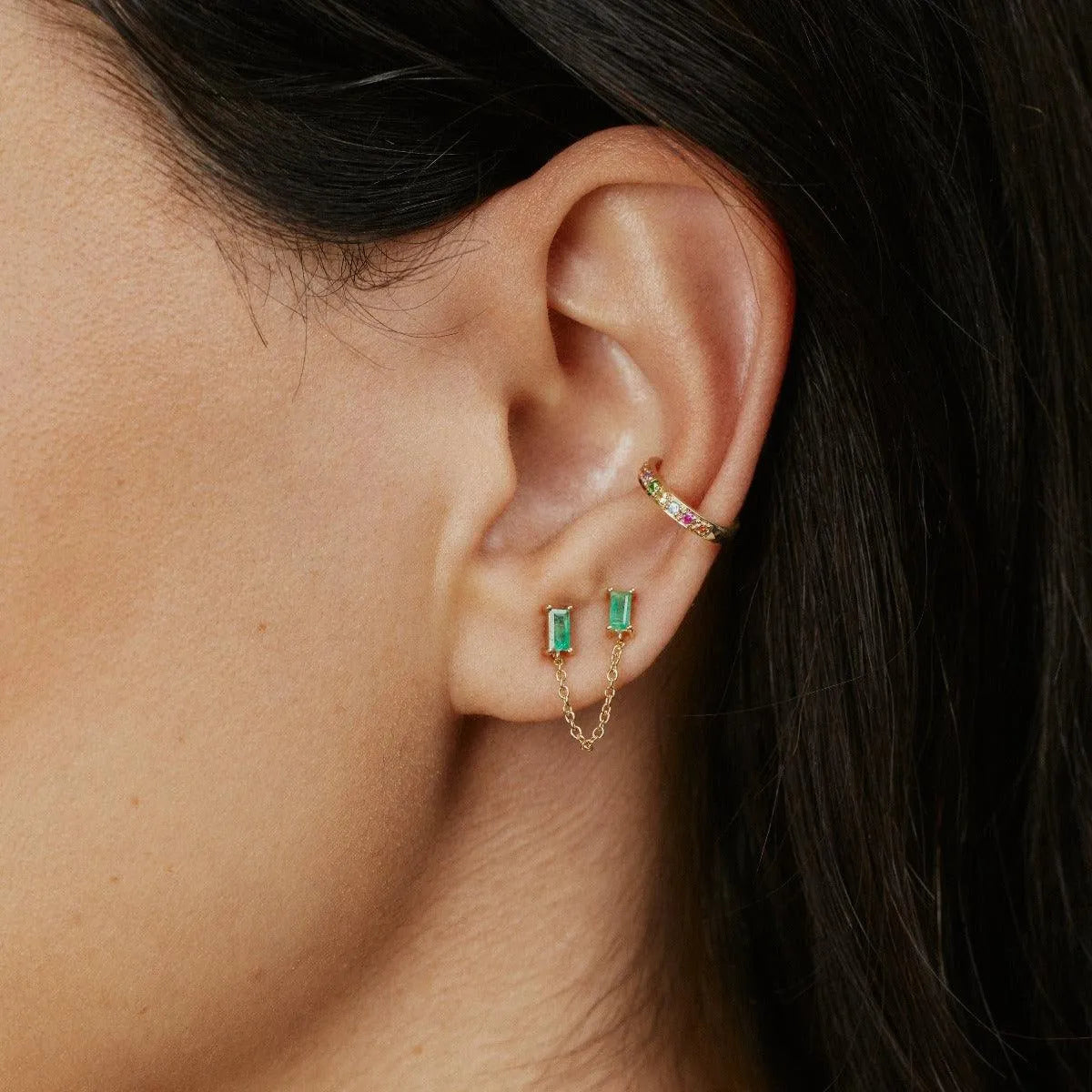 Gemstone Ear Cuff by Eriness - At Present Jewelry