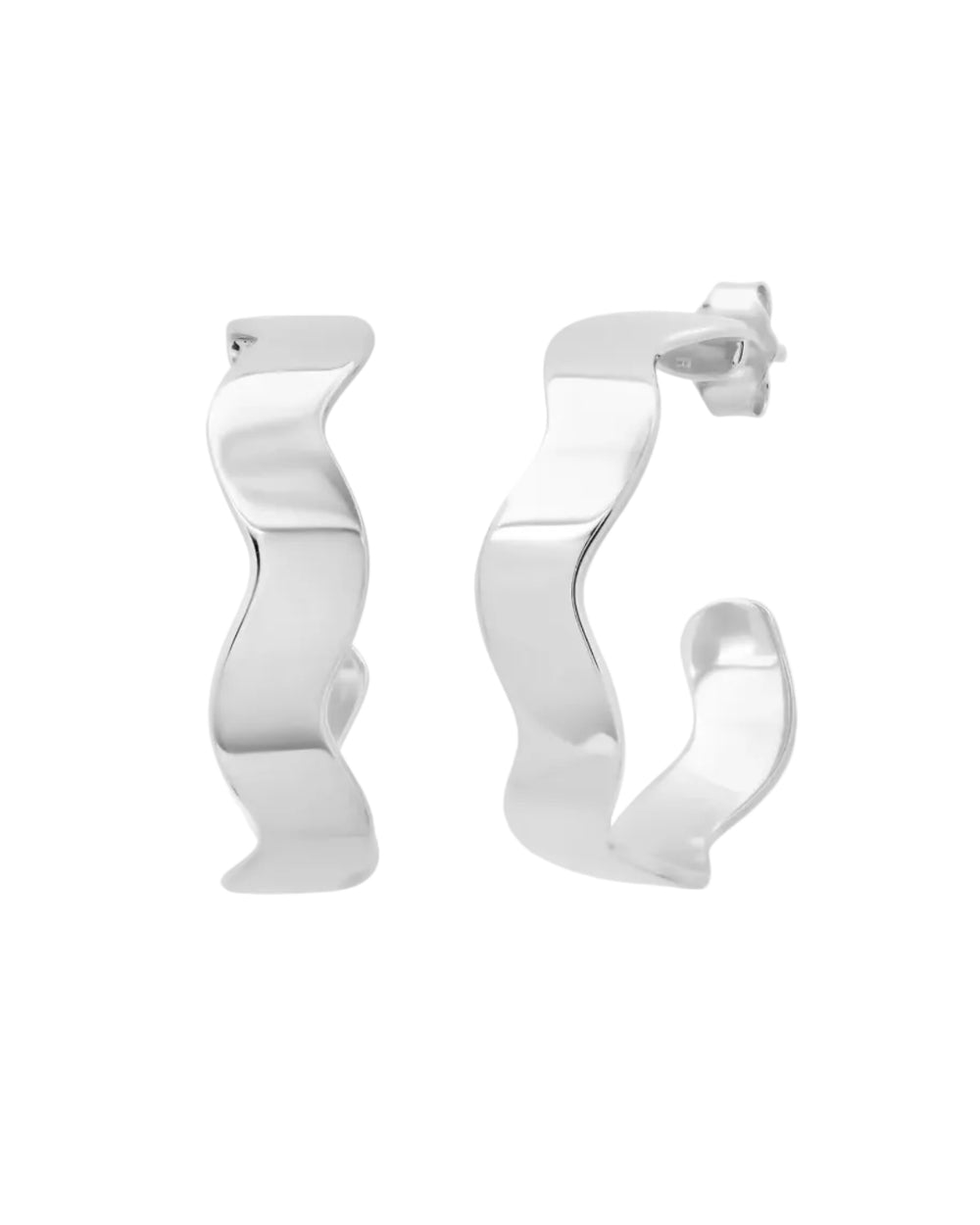 Gold Form Hoops by Eriness - At Present Jewelry