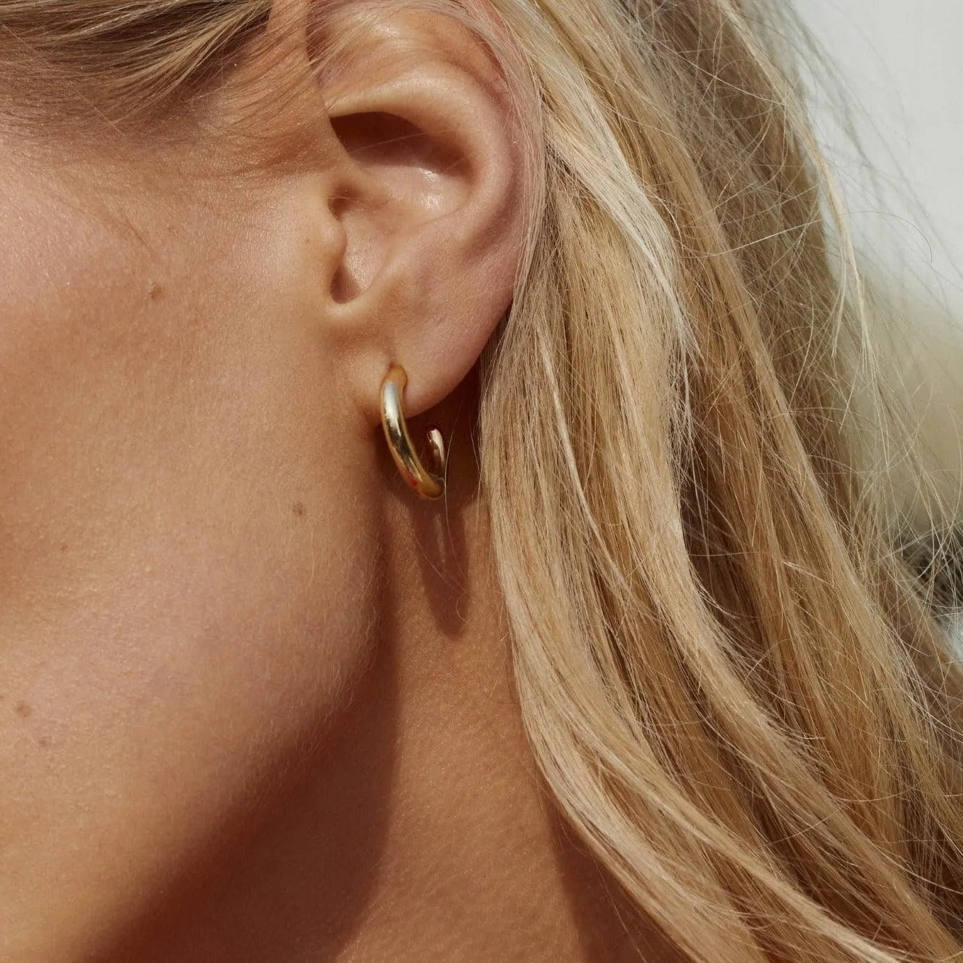 Mini Gold Party Hoops by Eriness - At Present Jewelry