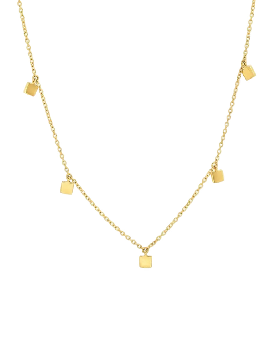 Mini Square Necklace by Eriness - At Present Jewelry