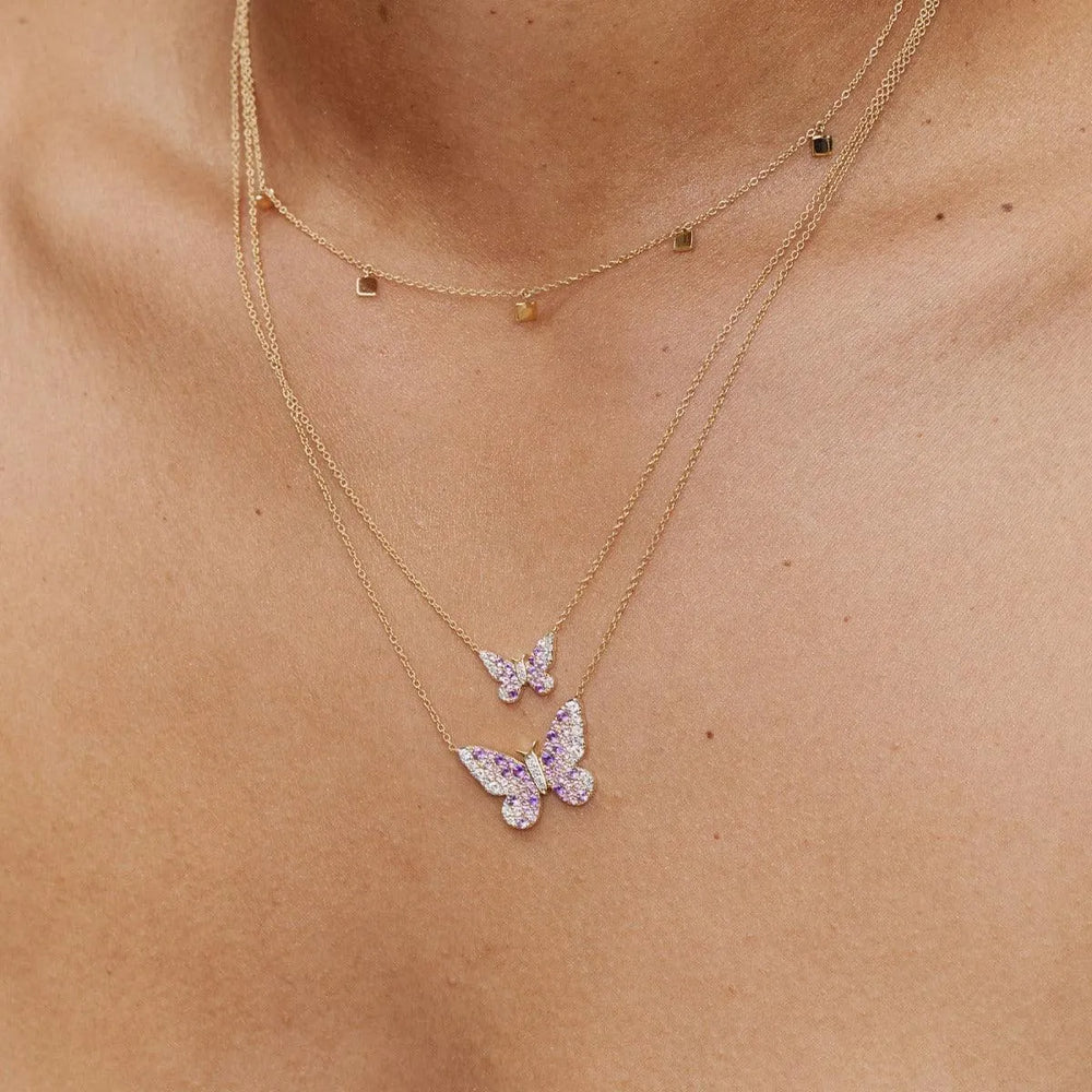 Mini Square Necklace by Eriness - At Present Jewelry