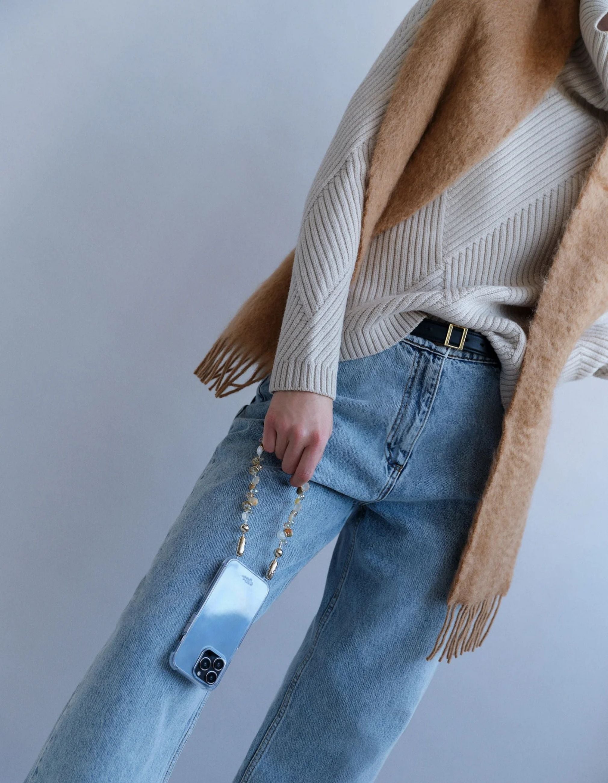 Linked Teardrop Gemstone Wristlet