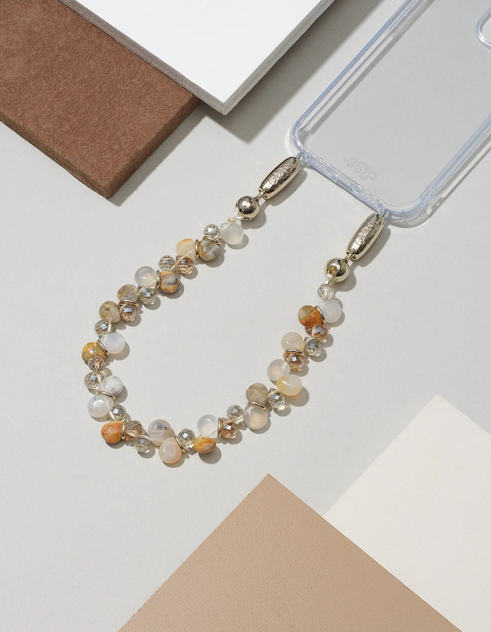 Linked Teardrop Gemstone Wristlet