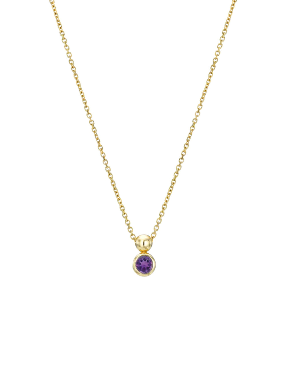 Solo Necklace, Birthstone by White/Space - At Present Jewelry