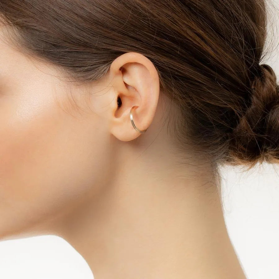 Large Dune Round Ear Cuff by Hirotaka - At Present Jewelry